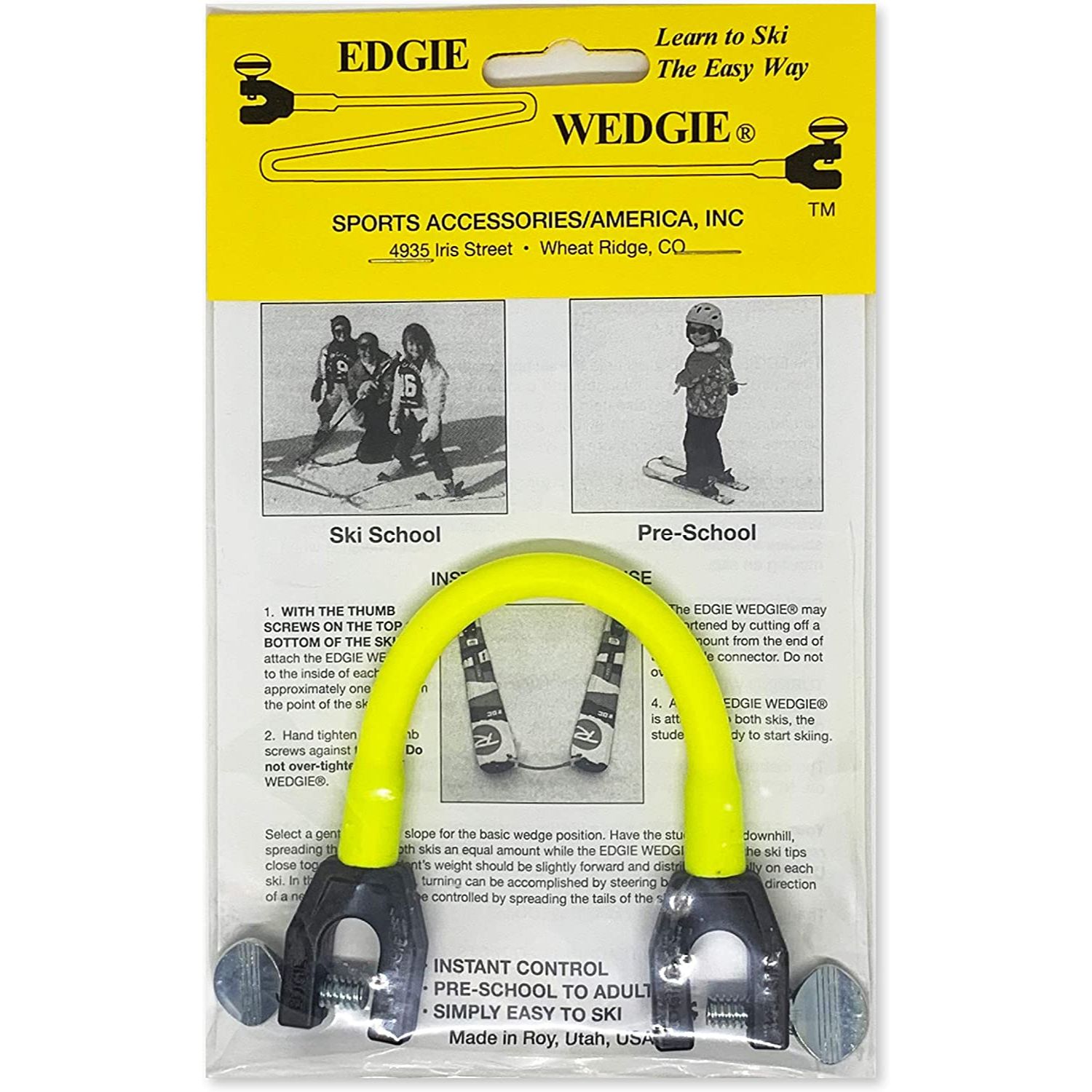 Edgie Wedgie – The Original Kids Ski Tip Connector – Marsal Group